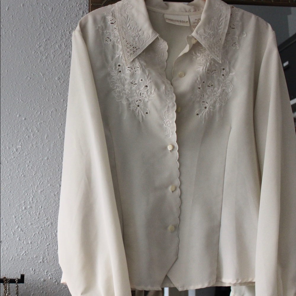 Vintage Embroidered Button Up